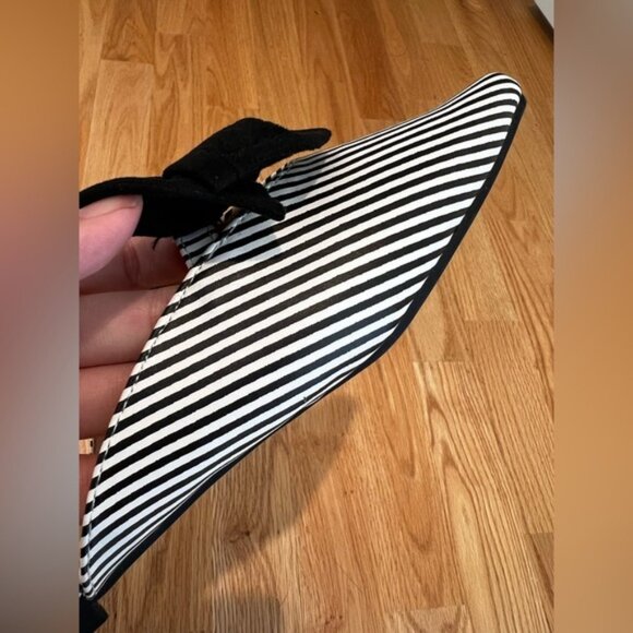 Shein Women’s Black/White Striped Slip on Flats Size 8.5 NWOT - Picture 5 of 5